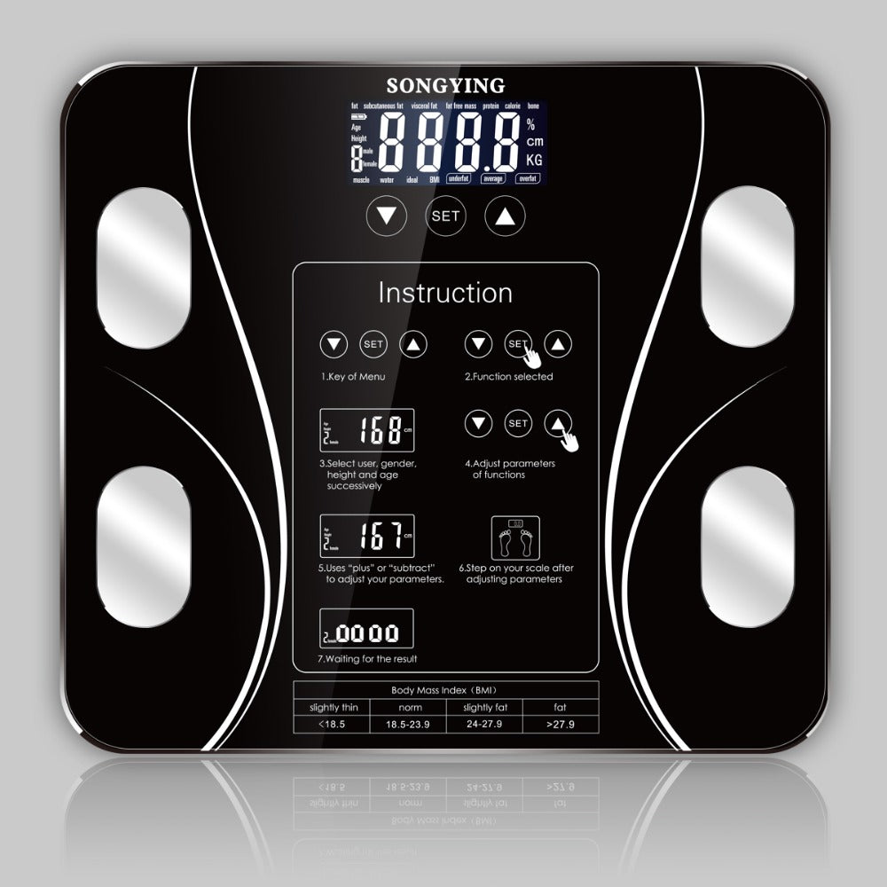SmartBody™ 13-Index Digital Scale – Precision BMI & Body Fat Analyzer