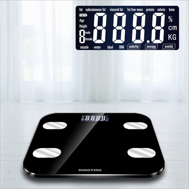 SmartBody™ 13-Index Digital Scale – Precision BMI & Body Fat Analyzer