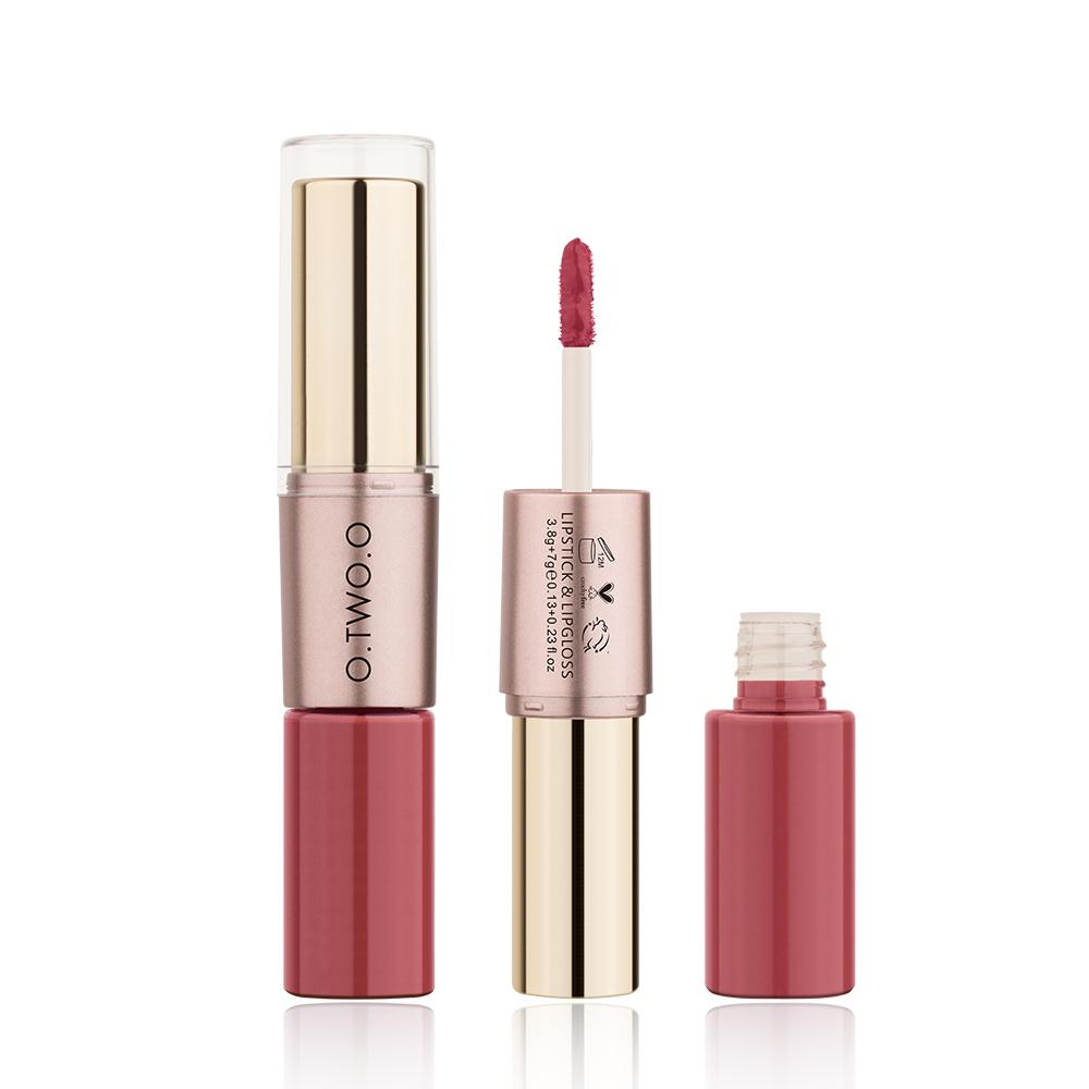 Lipstick & Gloss – 2-in-1 Matte Waterproof, Long-Lasting & Vibrant Colors
