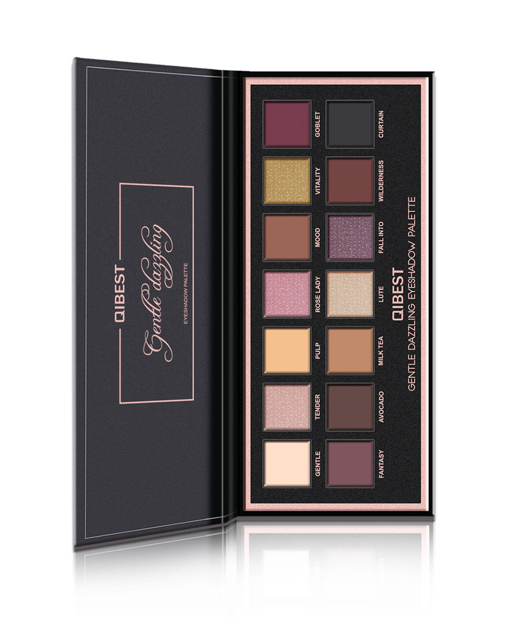 Palette de fards à paupières de luxe – Nuances veloutées mates et brillantes riches pour un look sophistiqué et radieux ! 14 couleurs !