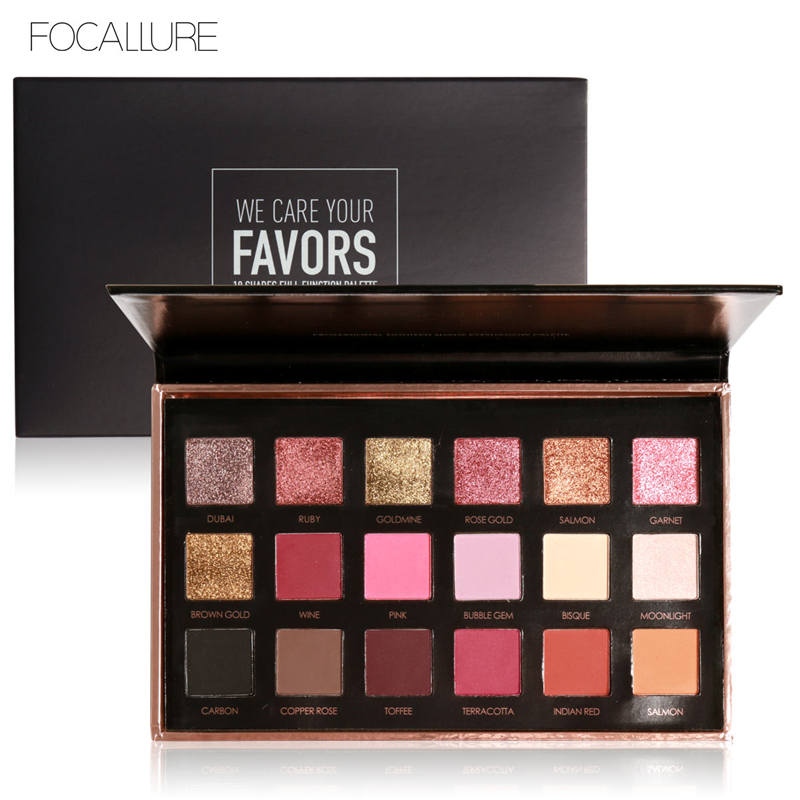 Palette de fards à paupières incontournable de 18 couleurs – Des teintes mates et chatoyantes hautement pigmentées pour une beauté impeccable et de qualité professionnelle !