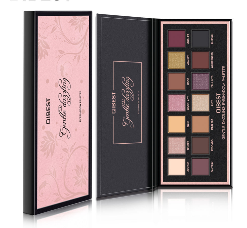 Palette de fards à paupières de luxe – Nuances veloutées mates et brillantes riches pour un look sophistiqué et radieux ! 14 couleurs !