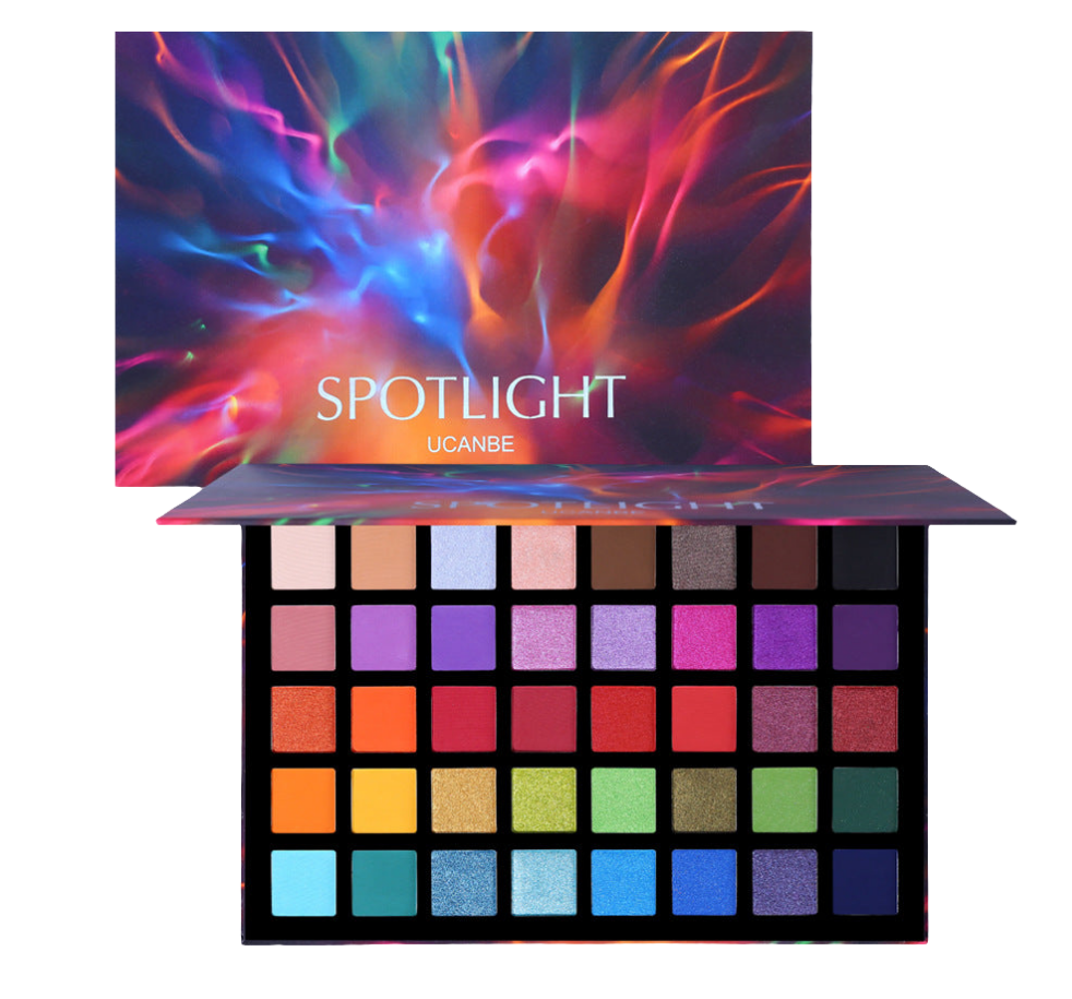 Best-Selling 40-Color Spotlight Eyeshadow Palette – High-Pigment Matte & Shimmer Shades for Pro-Level Glam!