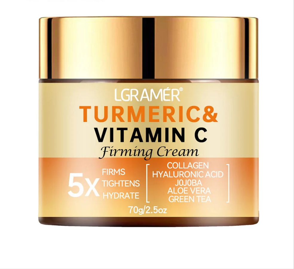 Turmeric and Vitamin C Face Cream – Hydration, Firmness & Radiance