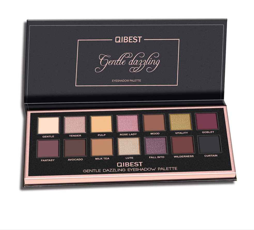 Palette de fards à paupières de luxe – Nuances veloutées mates et brillantes riches pour un look sophistiqué et radieux ! 14 couleurs !
