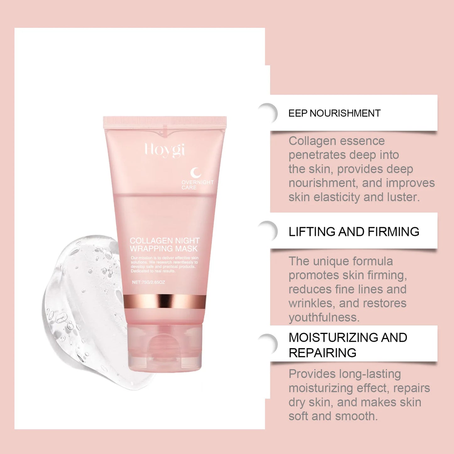 Peel-Off Collagen Mask - Purifying, Moisturizing & Screening Face