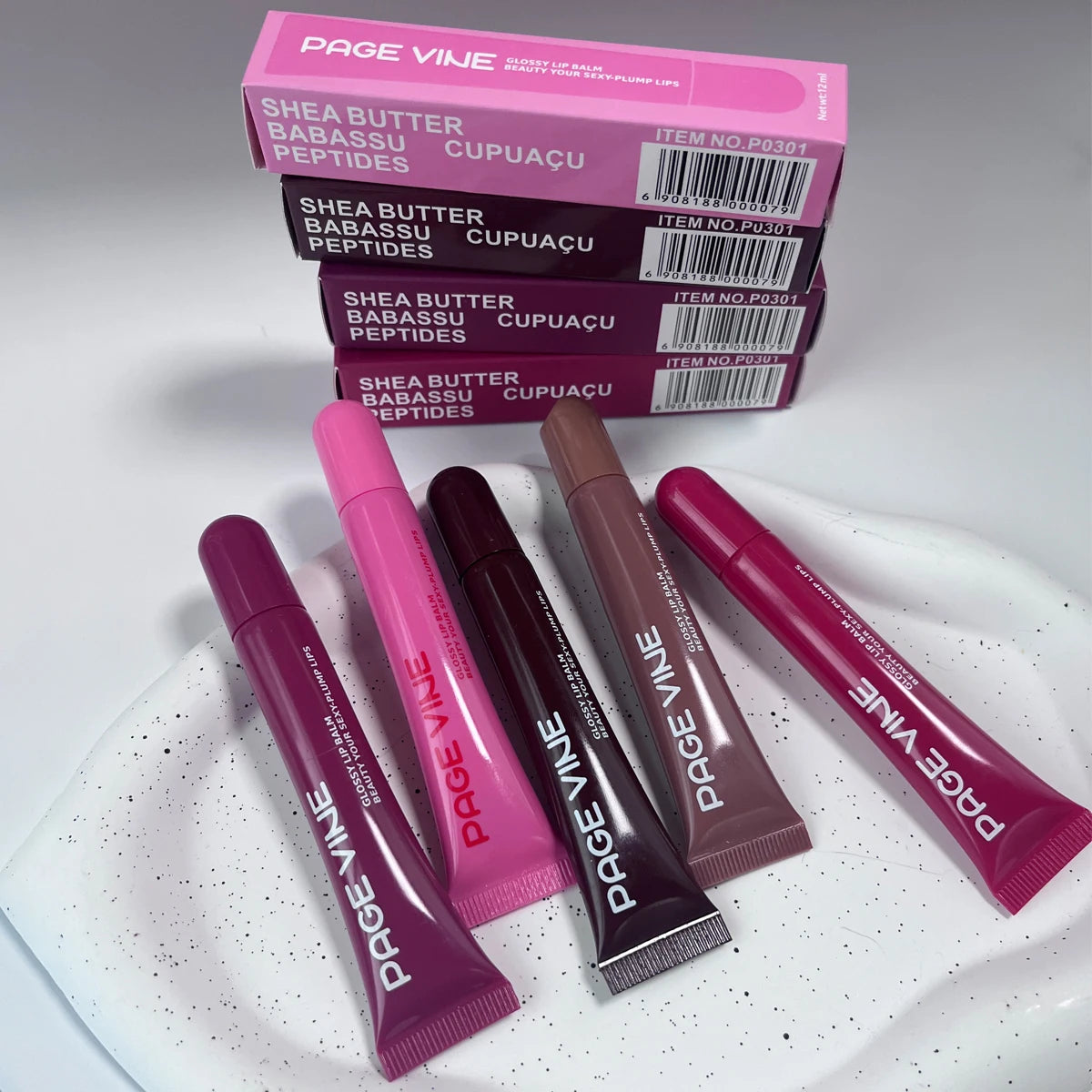Lip case 2-in-1 - Balm, Gloss & Red Liquid Hydrating