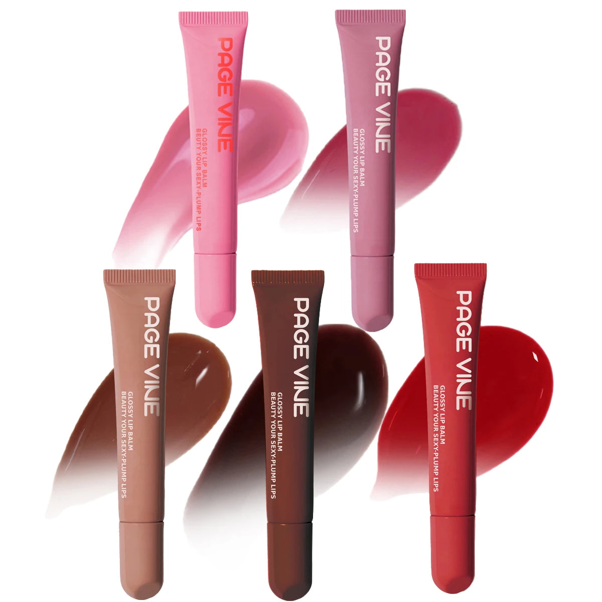 Lip case 2-in-1 - Balm, Gloss & Red Liquid Hydrating