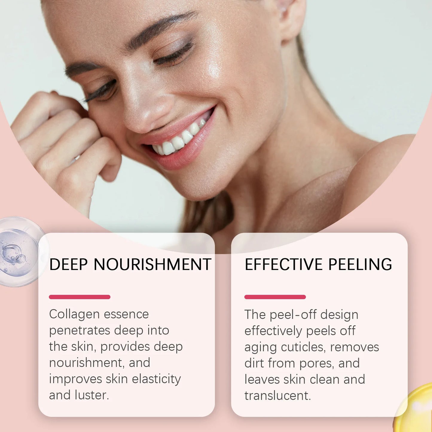 Peel-Off Collagen Mask - Purifying, Moisturizing & Screening Face