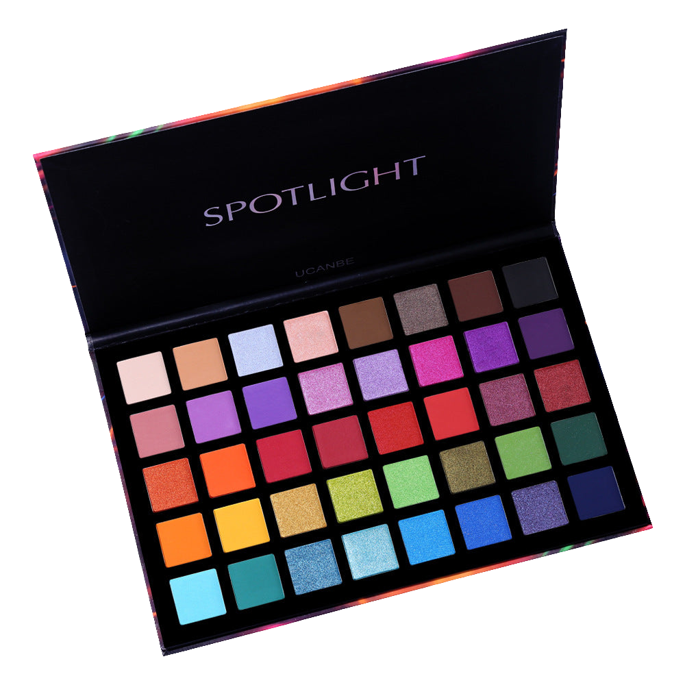 Best-Selling 40-Color Spotlight Eyeshadow Palette – High-Pigment Matte & Shimmer Shades for Pro-Level Glam!