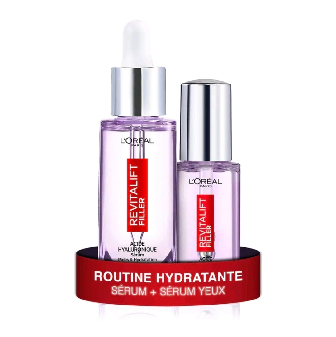 Revitalift Filler Routine - Cream, Face Serum & Eye Serum with Hyaluronic Acid