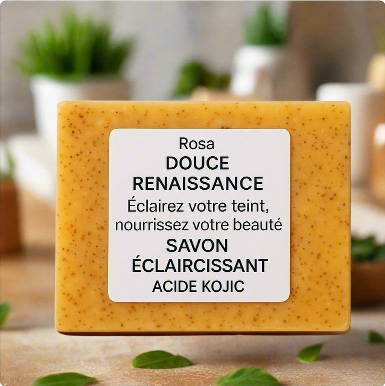 Savon éclaircissant à l'acide kojique – Un teint uniforme et un éclat naturel