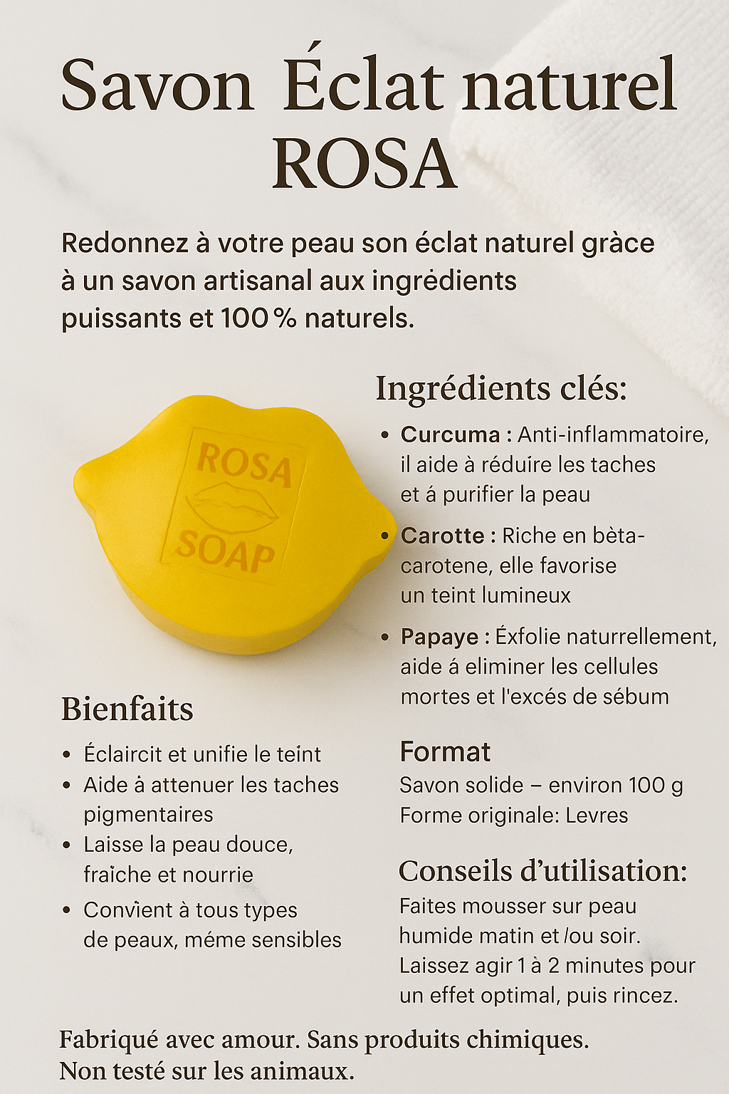 Natural Glow Soap – ROSA