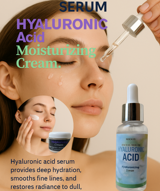 Duo Hydratation Profonde : Sérum Acide Hyaluronique + Crème Hydratante