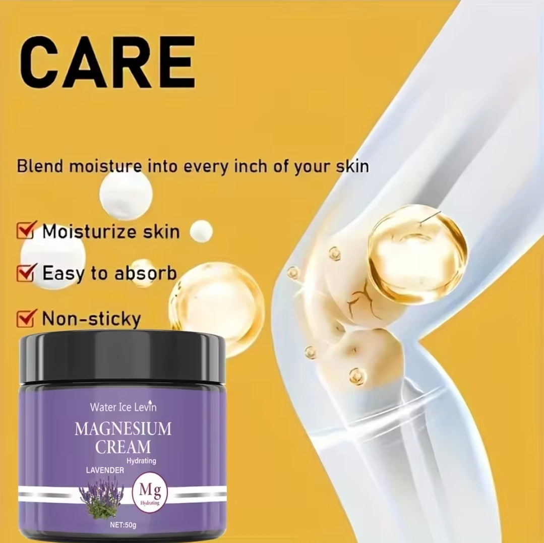 Magnesium Muscular Cream - Natural Hydration & Lavender Relaxation