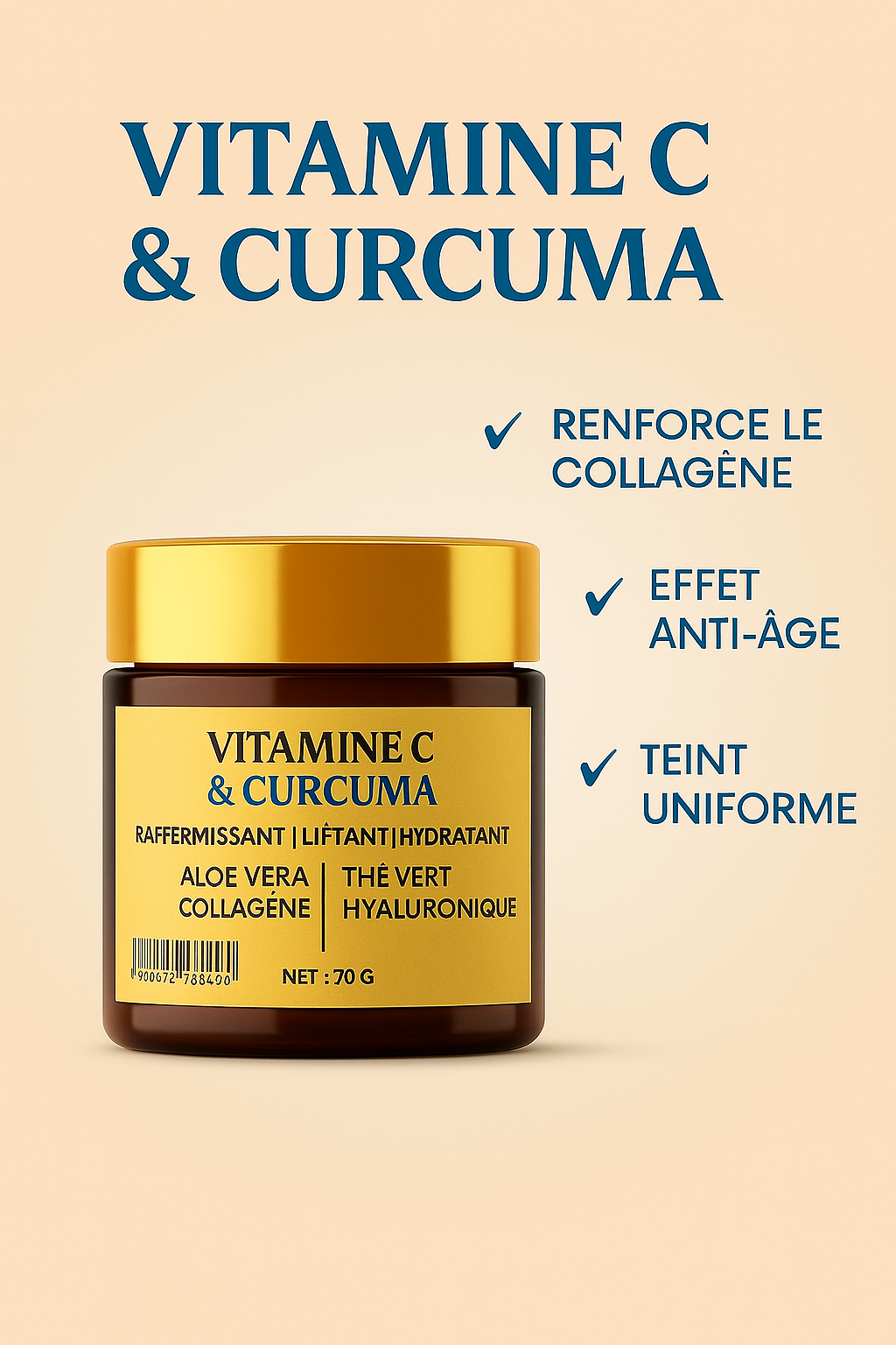 SBODY Face Cream Vitamin C and Turmeric
Hydration and Revitalization