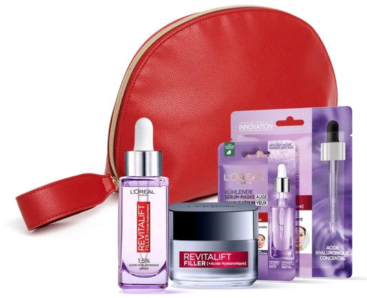 Revitalift Filler Routine - Cream, Face Serum & Eye Serum with Hyaluronic Acid